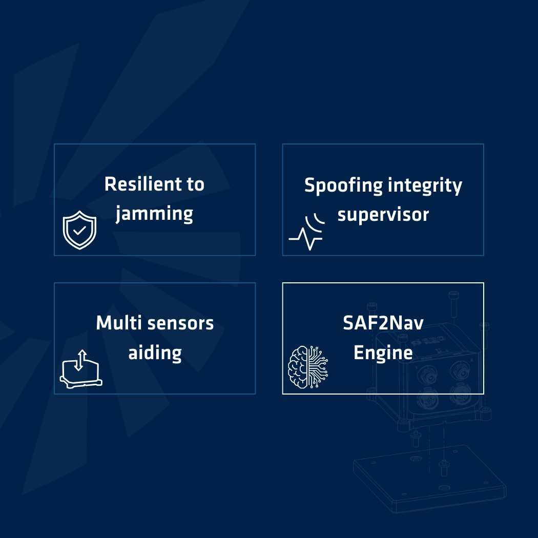Banner Vier Vorteile der SAF2Nav Tm-Technologie