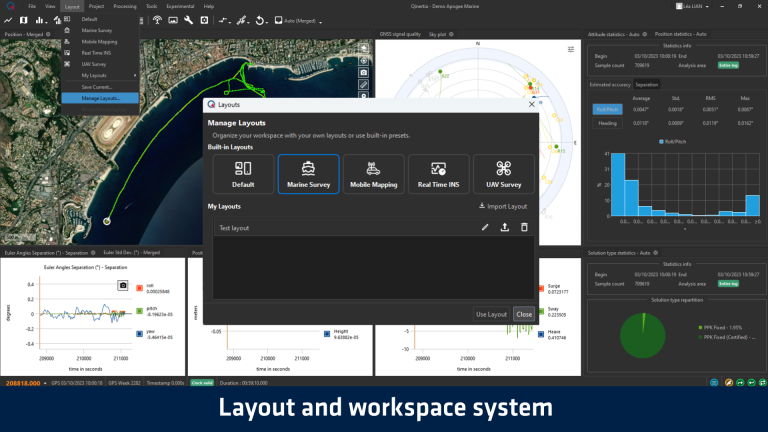 Qinertia GNSS+INS PPK Post Processing Software | SBG Systems