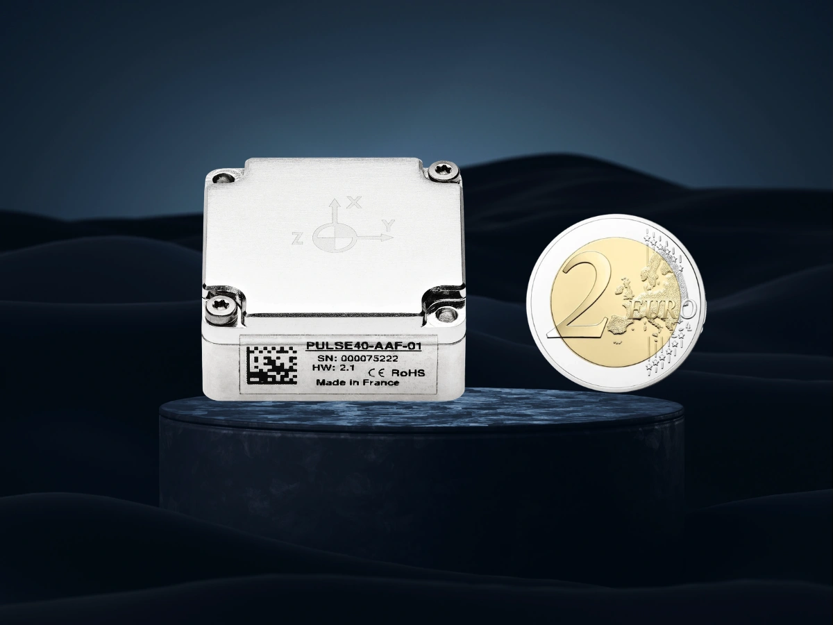 Size Pulse 40 IMU Compared To A 2E Coin